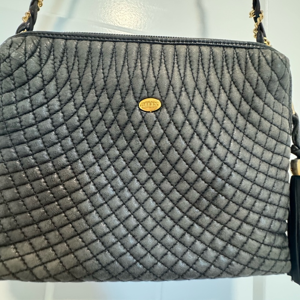 BALLY crossbody bag, black leather